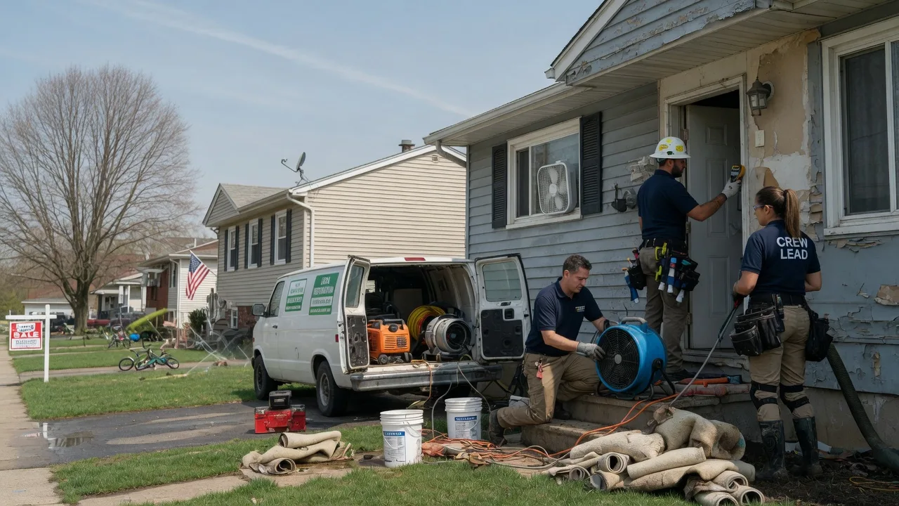 Flood Cleanup in League City, TX near me